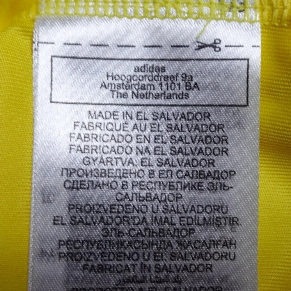 Adidas Soccer Jersey Mens L Yellow Colombia Home FCF JL6972 210 ClimaCool